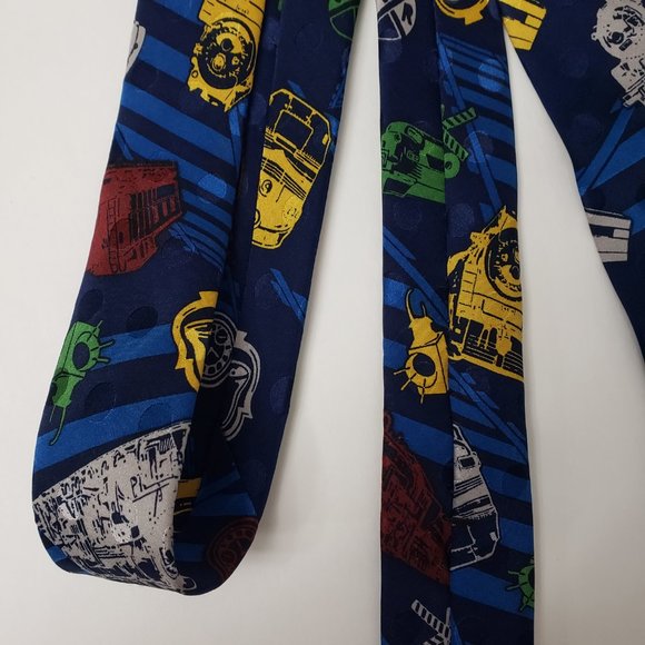 Vintage 1994 Steam Trains 100% Silk Necktie Ties Career Wear Railroad Trains - Picture 6 of 13